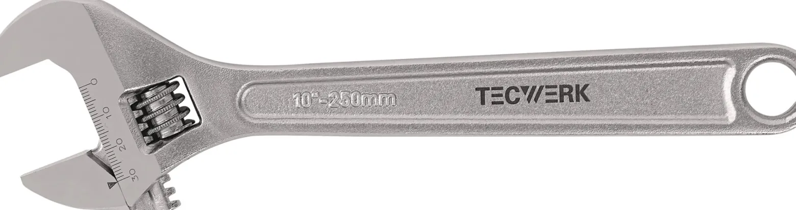 Rollgabelschlüssel max.19mm L.150mm m.Einstellskala TECWERK