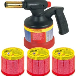 ROTHENBERGER Industrial RoFlame Premium Lötlampe Piezo 1.800 °C inkl. 3x C200 Kartusche 330 ml ILL System - 1500004632
