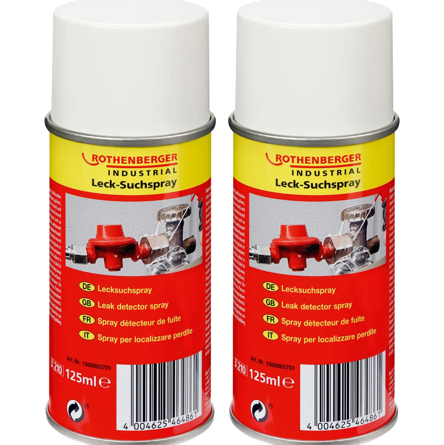 ROTHENBERGER Industrial 2x Lecksuchspray 125 ml - 1500003902