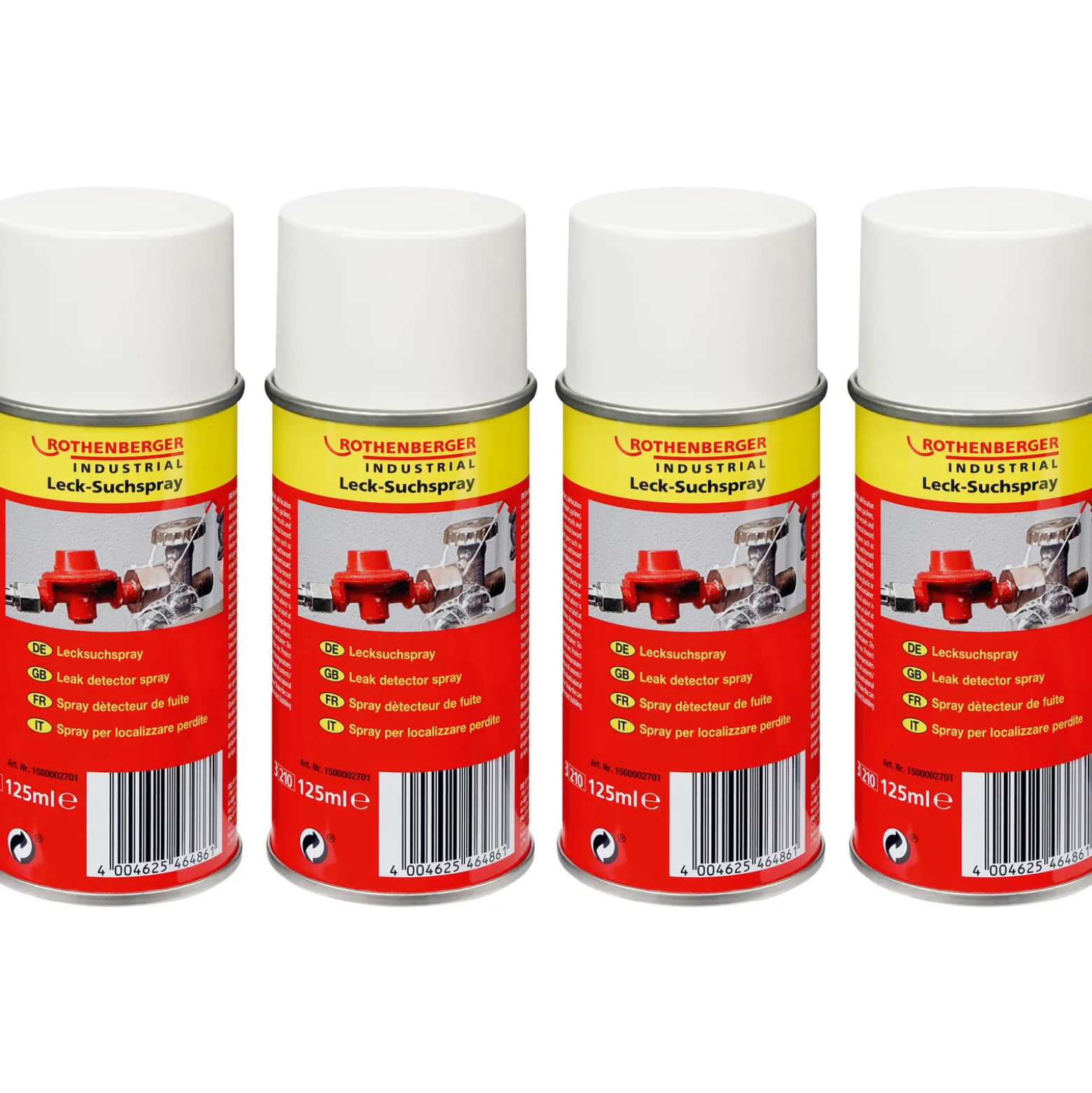 ROTHENBERGER Industrial 4x Lecksuchspray 125 ml - 1500003903