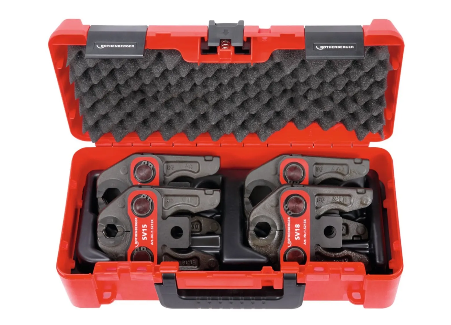 ROTHENBERGER Pressbacken-Set Standard SV15-18-22-28 im Koffer - 015060X