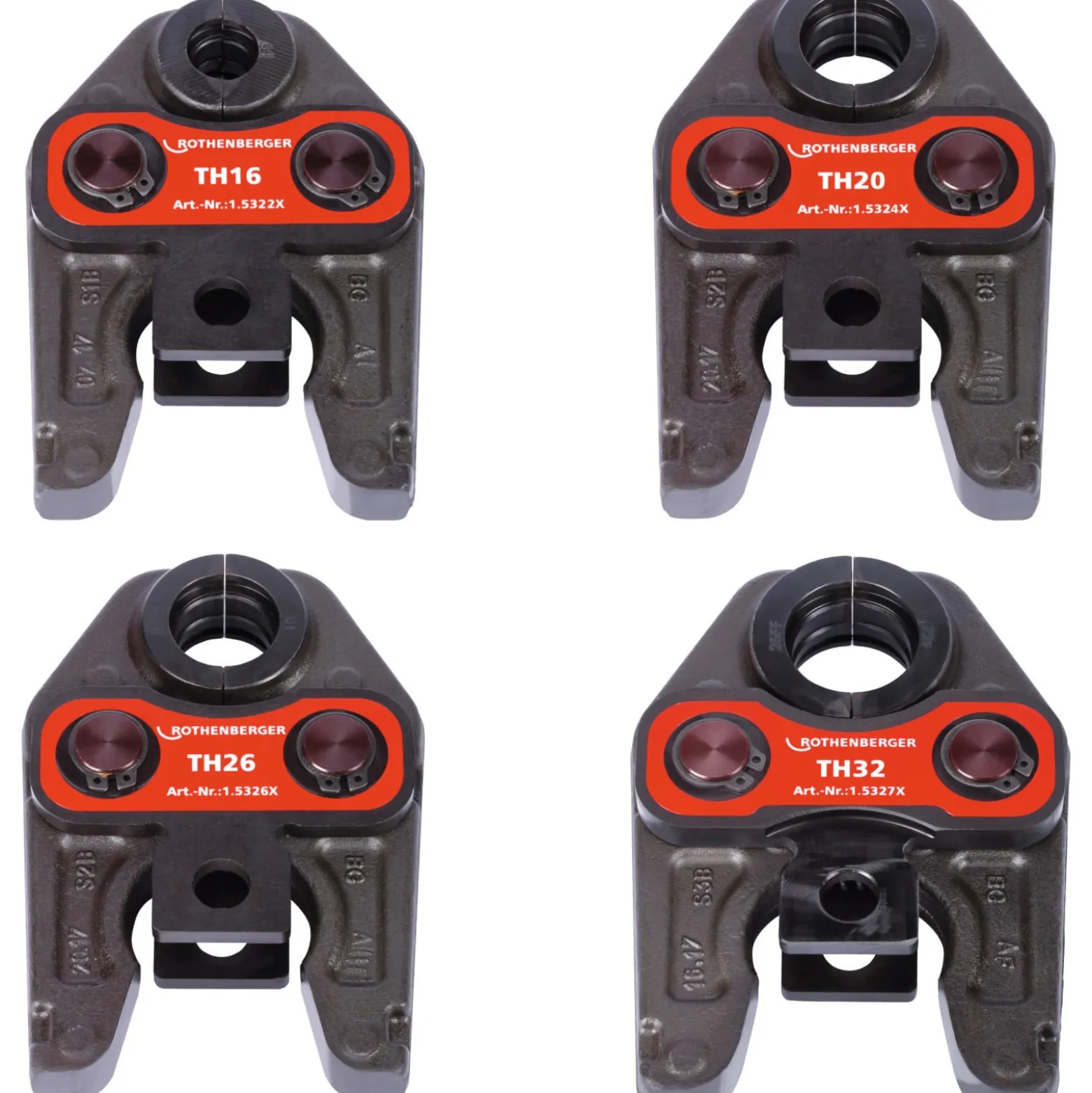 ROTHENBERGER Pressbacken Set, Standard, TH, 16-20-26-32mm - 015065X