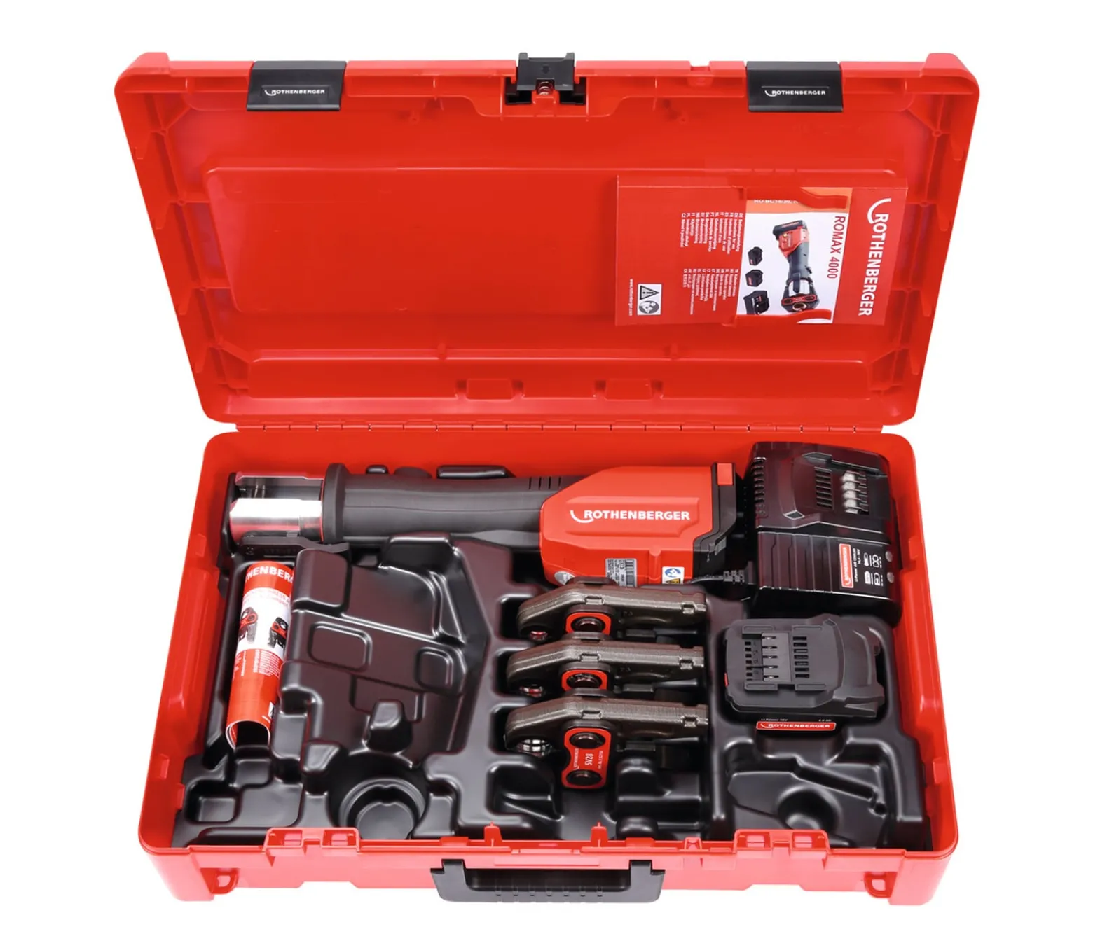 ROTHENBERGER ROMAX 4000 Set, SV15-22-28mm, 4 Ah, EU - 1000001924