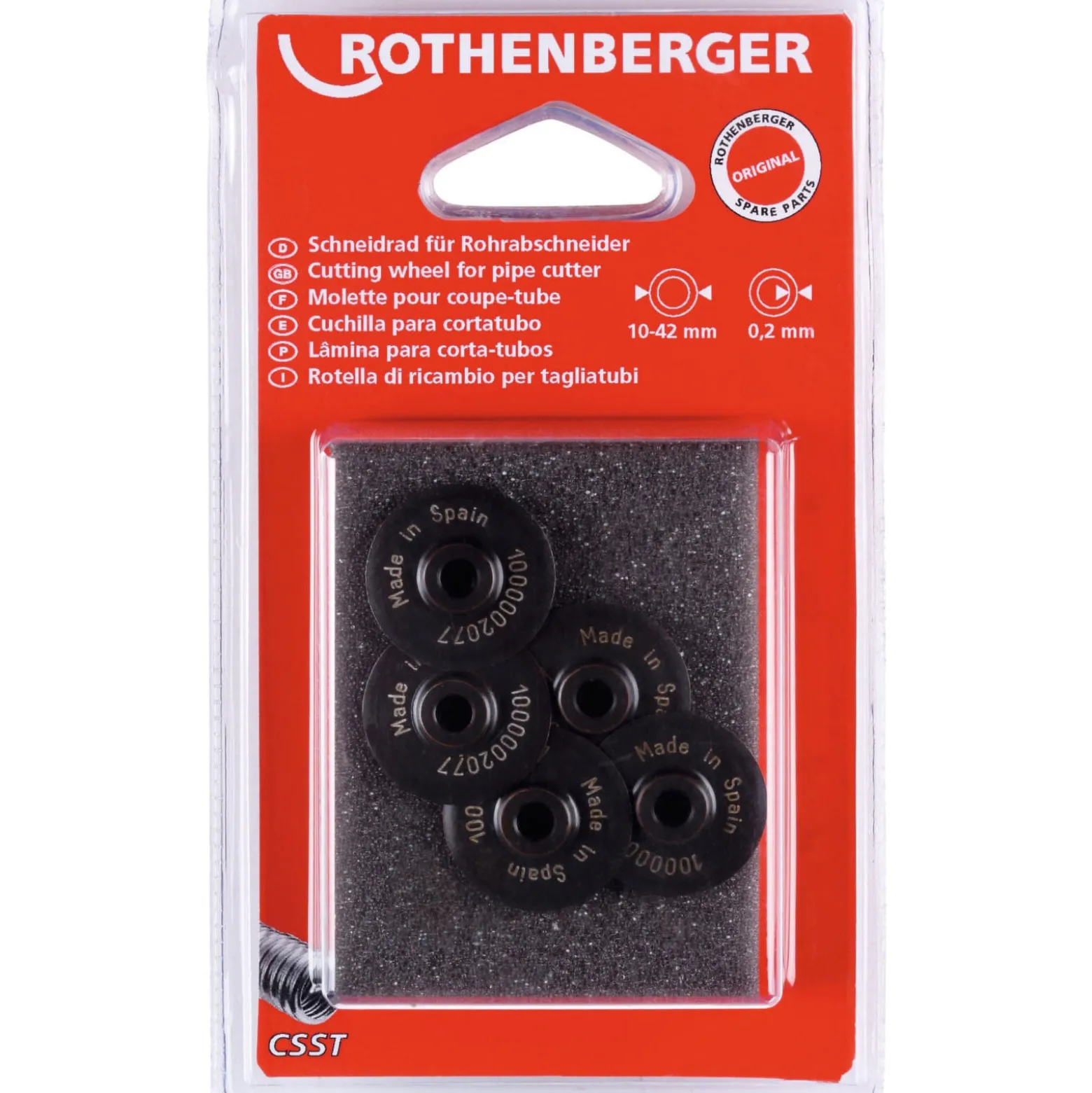 ROTHENBERGER Schneidrad CSST, Wellrohr (5 Stück)- 1000002077