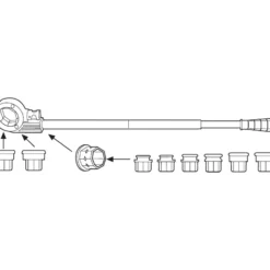 ROTHENBERGER SUPER CUT-Set, BSPT R, 3/8-1