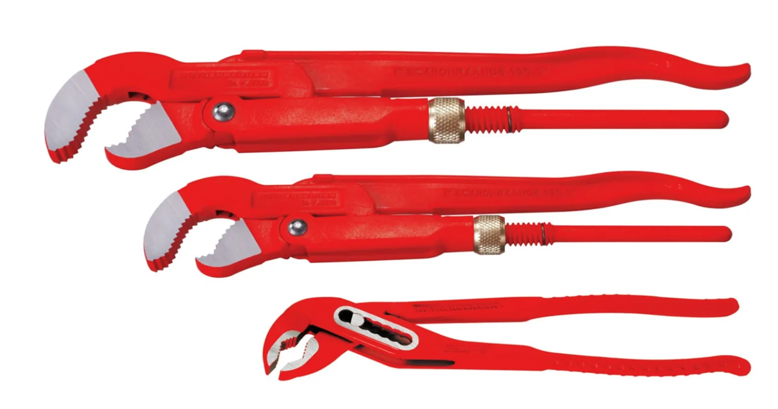 ROTHENBERGER Zangenset - Eckrohrzange 1" und 1.1/2", Wapu 10" - 070140X