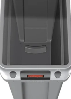 RUBBERMAID Wertstoffsammler 87l H762xB279xT558mm grau m.Lüftungskanälen - FG354060GRAY