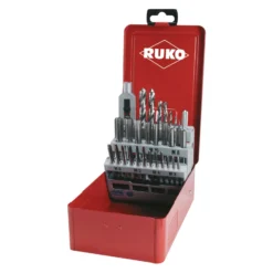 RUKO Handgewindebohrer-Satz HSSE-Co5 in Industriekassette - 29 tlg. - 245003E