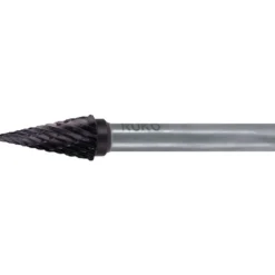 RUKO Hartmetall-Frässtift SKM Ø 6 mm Kopflänge 18 mm Schaft-Ø 6 mm TiCN Verzahnung KVZ 4 - 116035TC