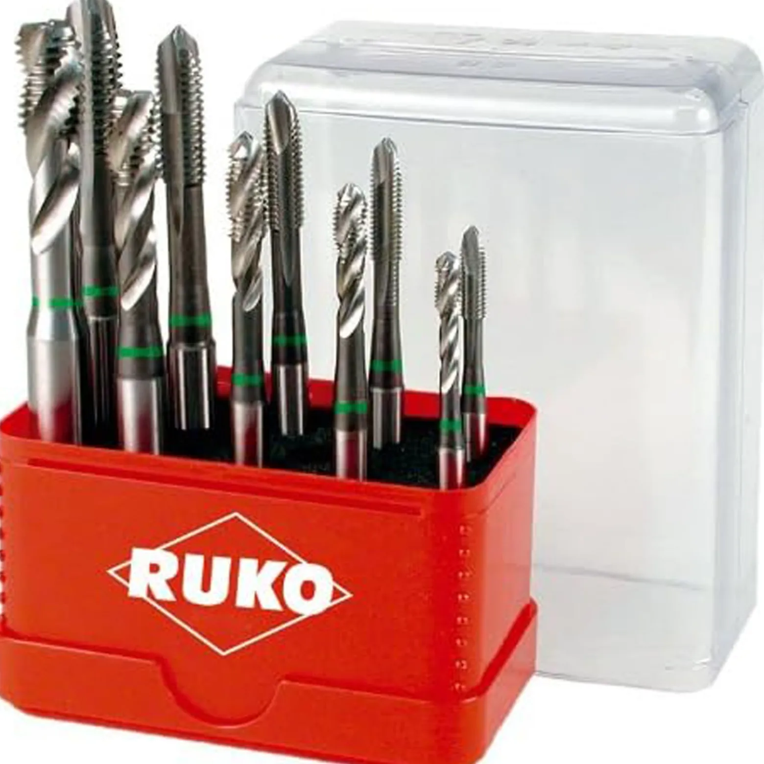 RUKO Maschinengewindebohrer-Satz HSS-CO DIN371B 10tlg., M4-M10 - A245055E
