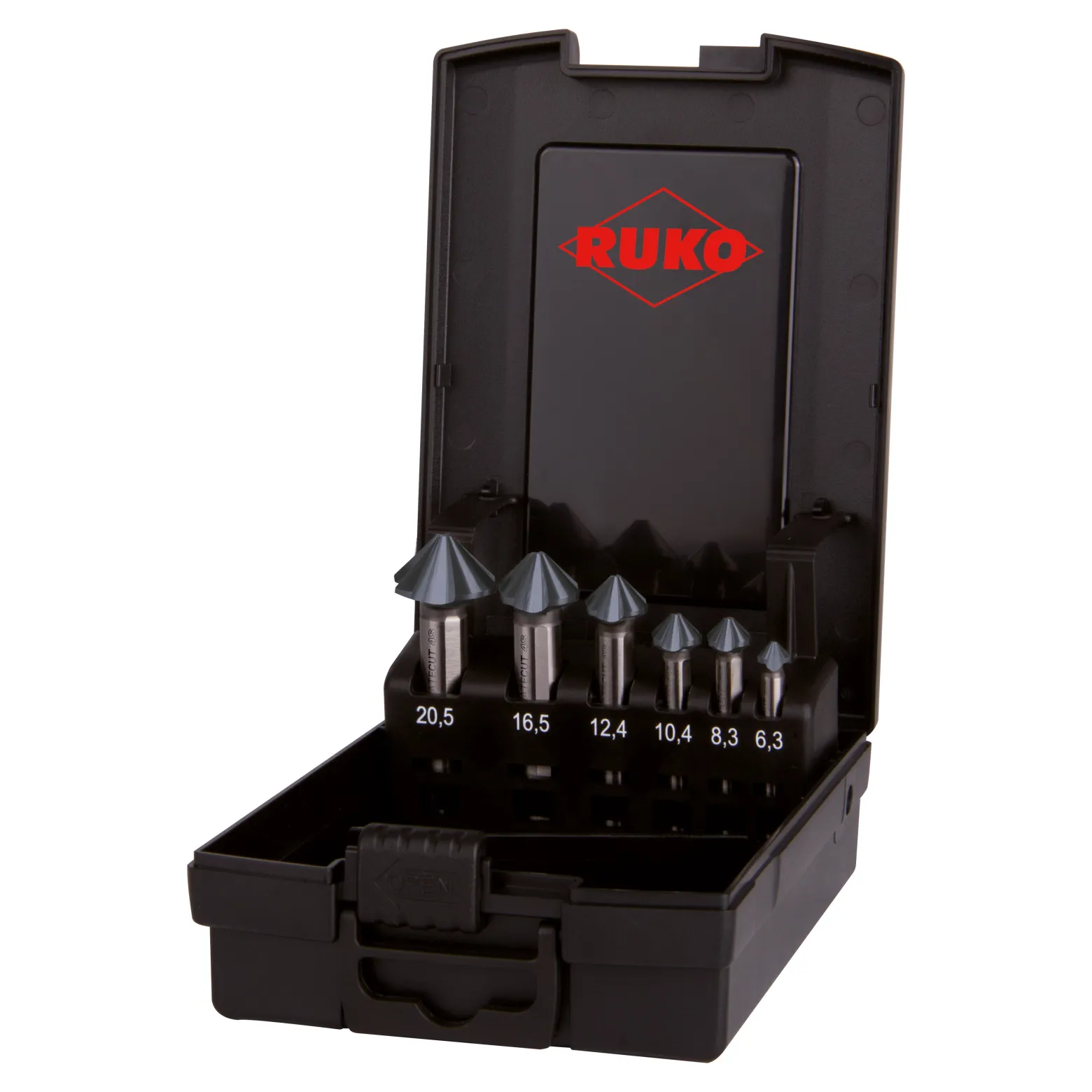 RUKO ULTIMATECUT Kegelsenker-Satz 4S HSSE-Co 5 RUnaTEC DIN 335 90° - 6 teilig - 102890EPRO