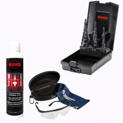 RUKO ULTIMATECUT Multidrill-Satz HSS RUnaTEC 3tlg. inkl. Spray & Schutzbrille - WZS101087PRO