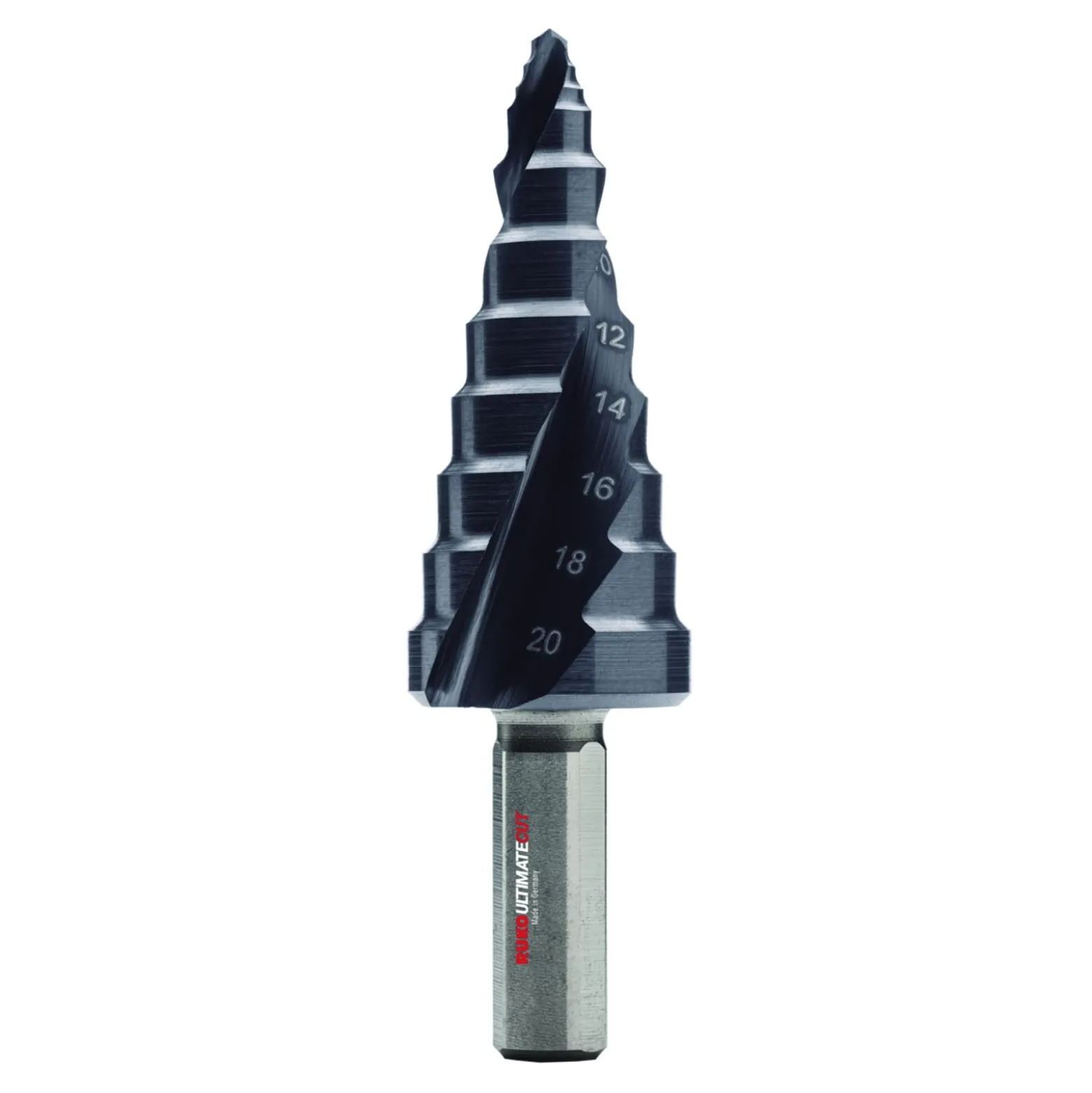 RUKO ULTIMATECUT Stufenbohrer HSS-Co 5 RUnaTEC mit FLOWSTEP® Spitze Gr. 1 - 101651EP