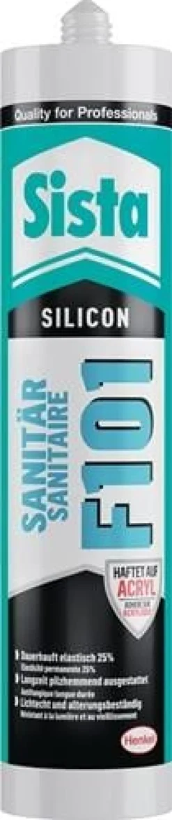 Sanitärsilikon F101 manhattan 300 ml Kartusche SISTA