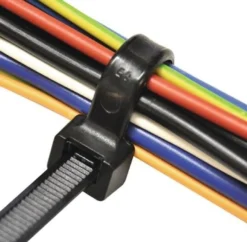 SAPISELCO 100x Kabelbinder Länge 100 mm Breite 2,5 mm schwarz - SEL.3.202