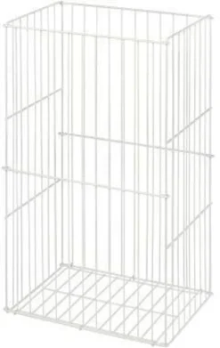 Satino Abfallsammler 330110 Draht groß 60 Liter weiß