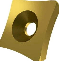 Scarfing-Schneideinsatz ISO SPUB 19-R50:6640 Radius 50mm MT-CVD beschicht. Gold