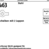 Scheibe DIN 463 m.2 Lappen 21 Stahl 250 Stück