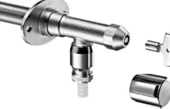 SCHELL Außenwandarm. POLAR II Set,RV,RB frostsicher,Installationsbausatz,mattchr