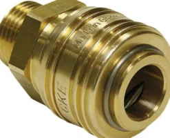 Schnellver.Kup m.AG MessingNBR Gew.1/4 Zoll Durchfluss(Luft) 775