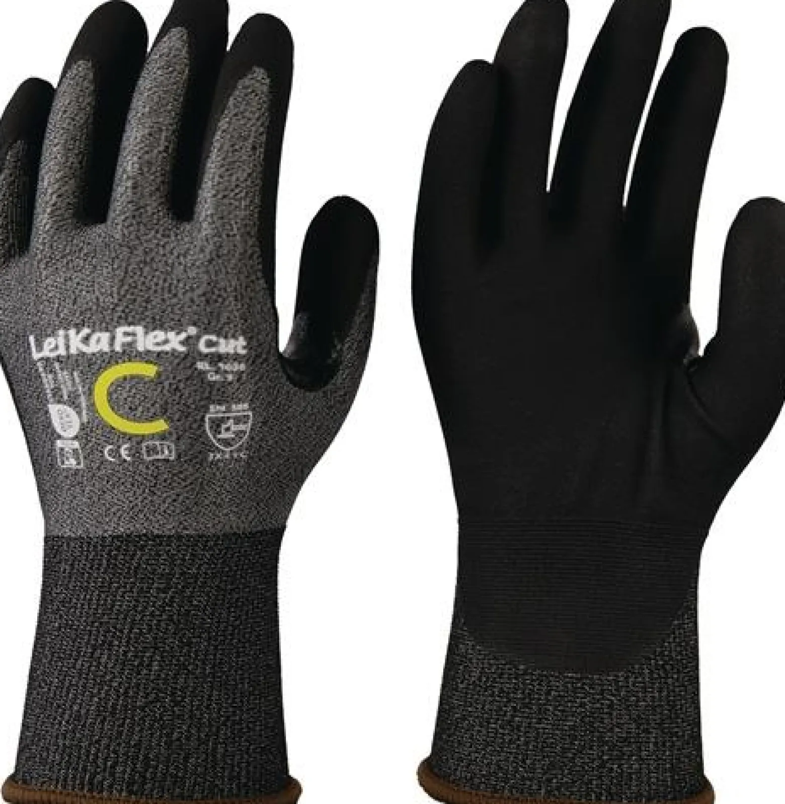 Schnittschutzhandschuhe LeiKaFlex® CUT RL 1636 Gr.10 grau/schwarz EN 388 PSA II