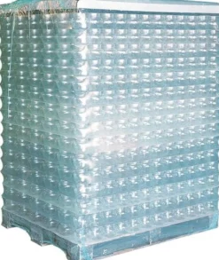 Schrumpfhaube Maße 850+650x1800mm S.125µ LDPE transparent Seitenfalte TRANSPAK