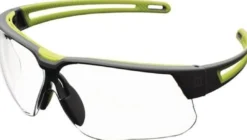 Schutzbrille Avatar Plus EN166,EN170,UKCA Bügel grau/grün,Scheibe klar