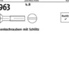 Senkschraube DIN 963 Schlitz M12x 70 4.8 50 Stück