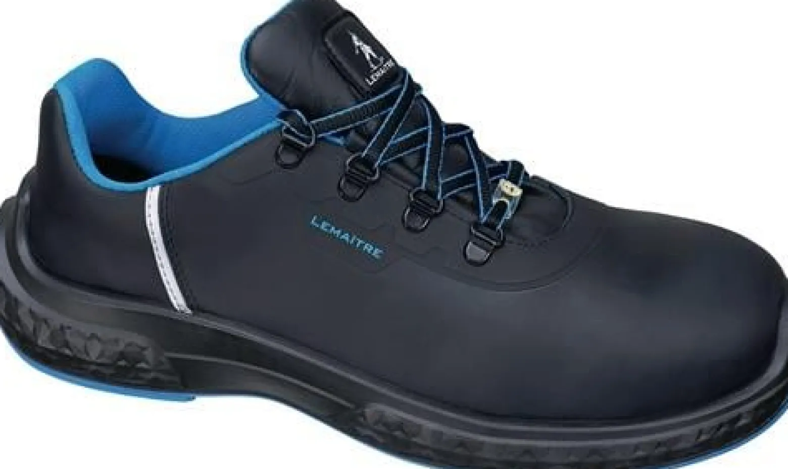 Sicherheitshalbschuh Anton low Gr.42 W.weit schwarz/blau S3 ESD SRC EN20345