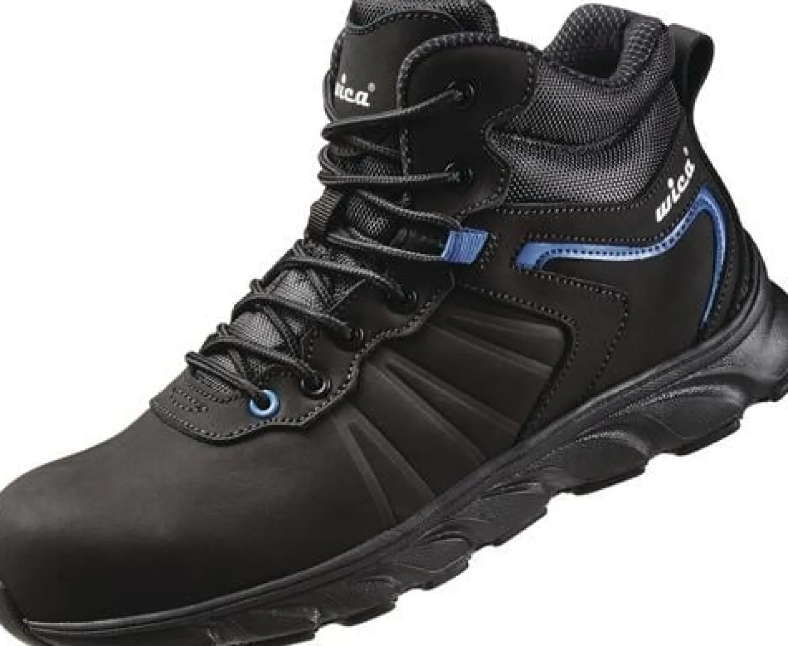 Sicherheitsstiefel Mathi Gr.41 schwarz/blau S3 SRC EN20345 Leder WICA