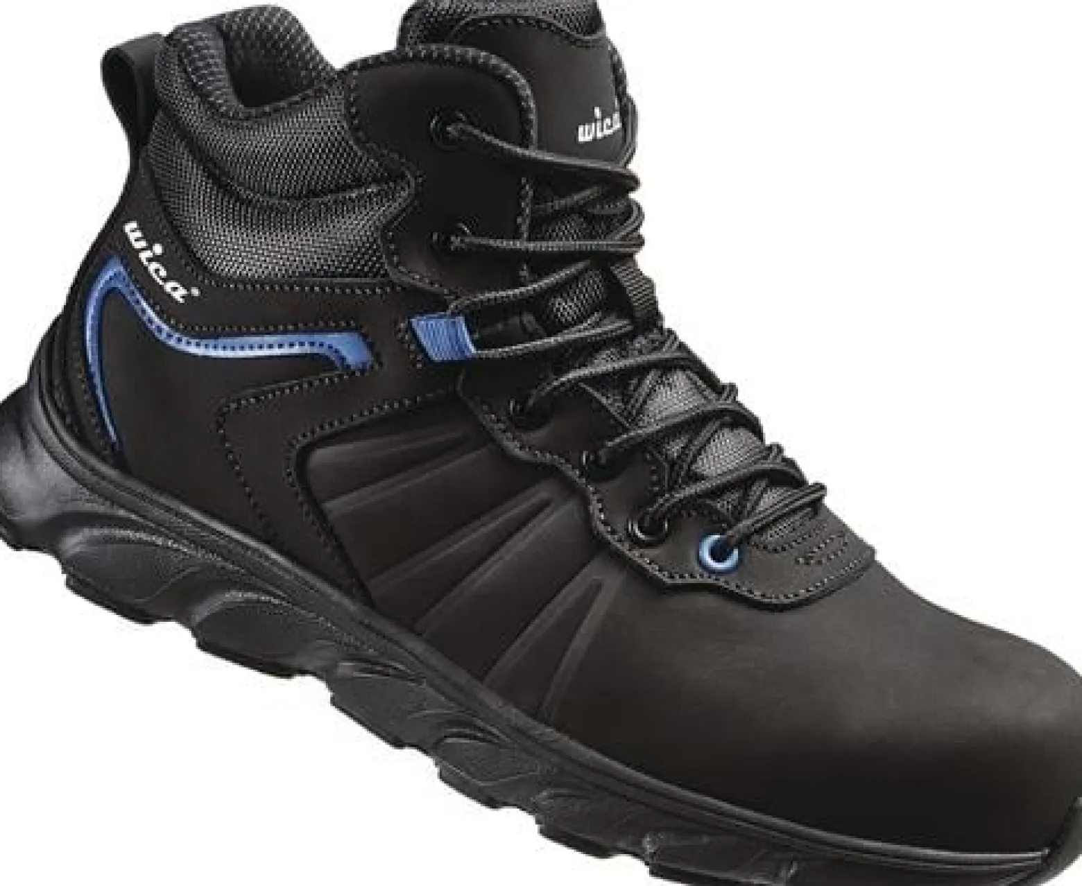 Sicherheitsstiefel Mathi Gr.41 schwarz/blau S3 SRC EN20345 Leder WICA