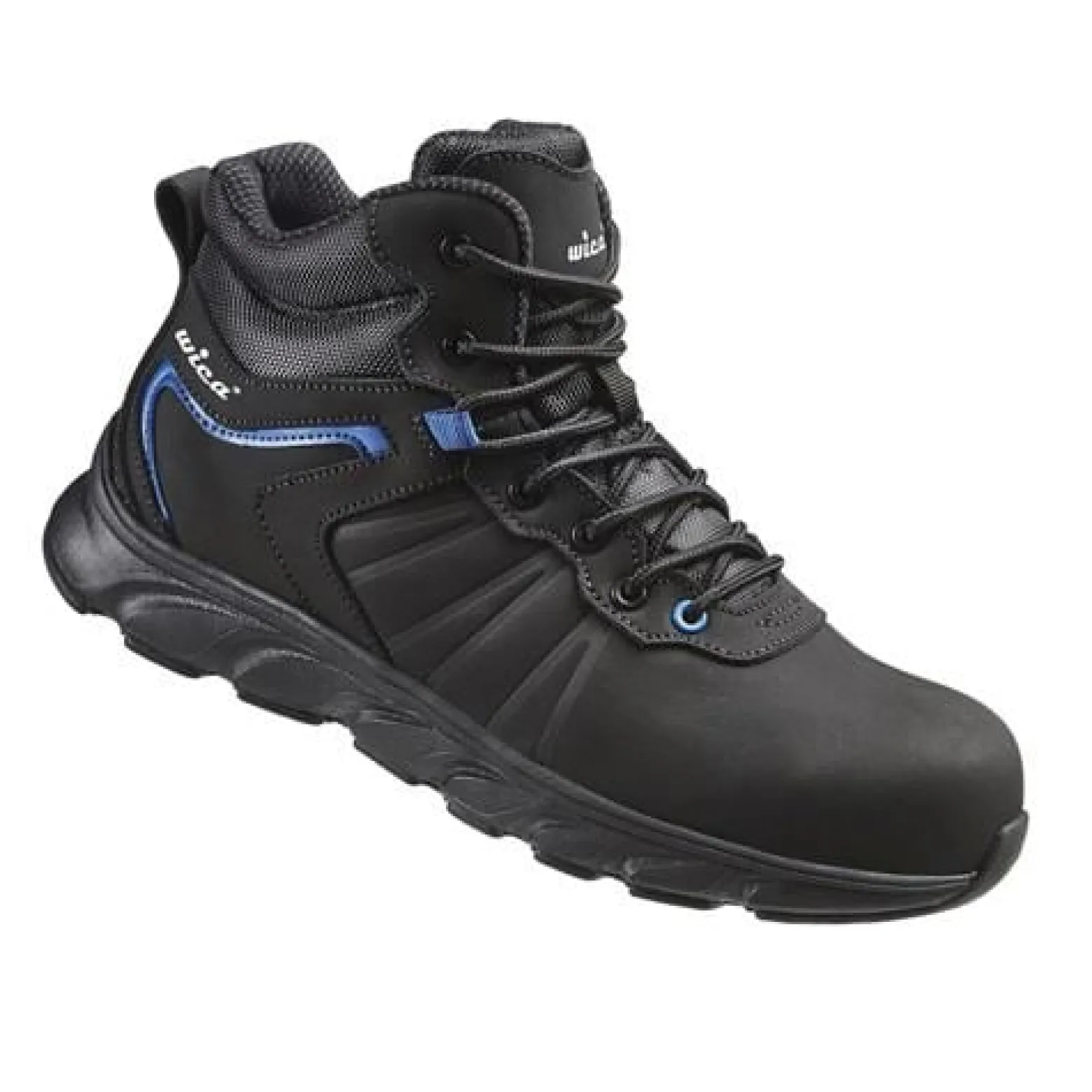 Sicherheitsstiefel Mathi Gr.41 schwarz/blau S3 SRC EN20345 Leder WICA