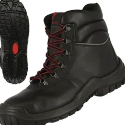 Sicherheitsstiefel POWER STEP MID+ Gr.42 schwarz S3 HRO SRC EN20345 Volleder