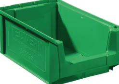 Sichtlagerkasten L350/300xB210xH140mm PE grün TECWERK