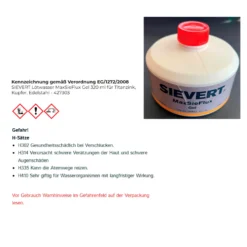 SIEVERT Lötwasser MaxSieFlux Gel 320 ml für Titanzink, Kupfer, Edelstahl - 427303