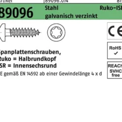 Spanplattenschraube R 89096 HAKO ISR 5x60-T25 Stahl galv.verz. 200St.