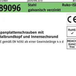Spanplattenschraube R 89096 HAKO ISR 3,5 x 30 -T15 Stahl galv.verz. 200St. FS