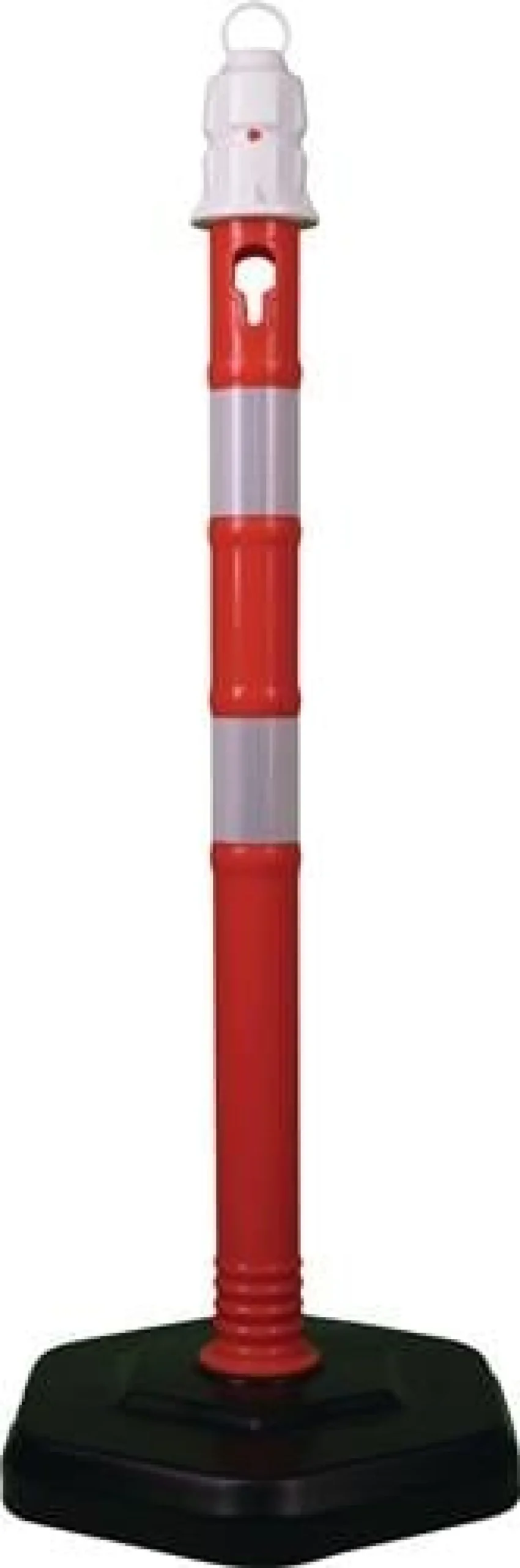 Sperrpfosten Polypropylen rot/weiß Ø 63 mm -