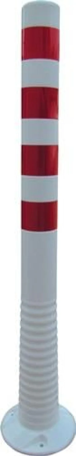 Sperrpfosten PU weiß/rot Ø 80 mm - 12231 UV
