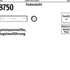 Spiralspannstift ISO 8750 6x 24 Federstahl Regelausf. 500 Stück