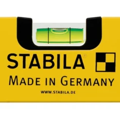 STABILA Wasserwaage Type 70, 40 cm, leichtes Alu-Profil, 1 Horizontal-Libelle, 1 Vertikal-Libelle, Made in Germany - 02282