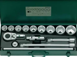 Stahlwille Steckschlüsselsatz 55/9/6N 15tlg. 3/4″ SW 32-60 mm Anzahl Zähne 36 6-kant - 96050103