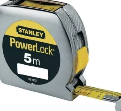 STANLEY Taschenrollbandmaß PowerLock L.5m B.19mm mm/cm EGII Ku.Sichtfenster SB - 0-33-932