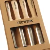 Stechbeitelsatz 10,16,20,26mm Weißbuchenh.Ulmer Form 4-tlg.Fensterkarton TECWERK