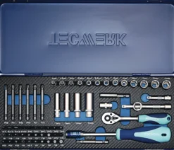 Steckschlüsselsatz 61-tlg.1/4 Zoll SW 4-13mm Z.20 6KT TECWERK