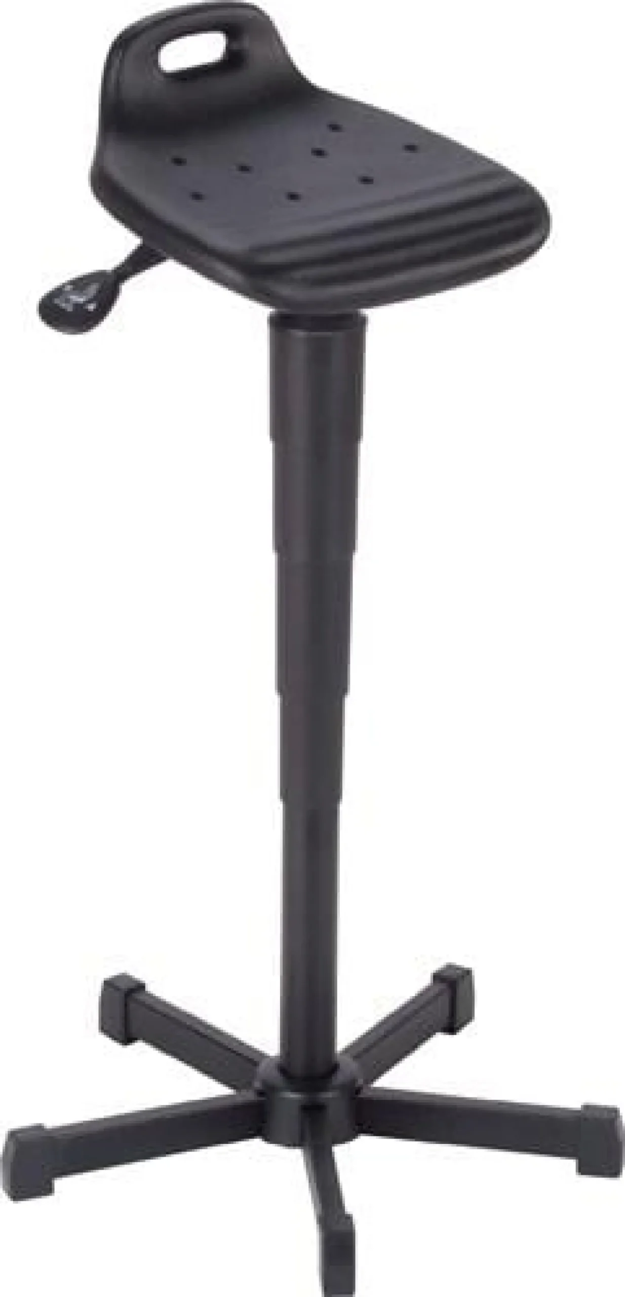 Stehhilfe PU-Schaum Sitz-H.610-880mm STA schwarz Tragegriff MEY