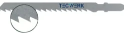 Stichsägeblatt Gesamt-L.100mm Zahnt.4mm S.1,27mm HCS 25 St./Karte TECWERK