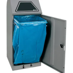Stumpf Abfalltrennung Modul-Vario 120 graualu-struktur ProSlide-System 120l + Trethebel - 625-120-1-1-100