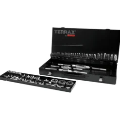 TERRAX by RUKO Gewindeschneidwerkzeug-Satz M HSS - 54 tlg. (Magazin Stahlblech) - A245040