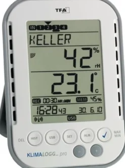 Thermo-Hygrometer Messber.0 b.50GradC/Luft 1-99% H137xB98xT26mm Ku.TFA